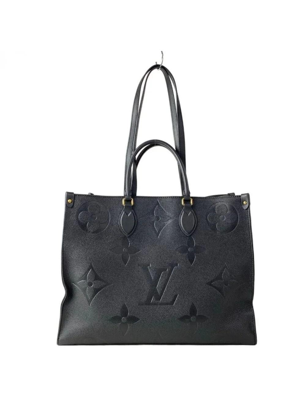 Louis Vuitton Tote Monogram Empreinte On The Go GM Noir Leather Cowhide